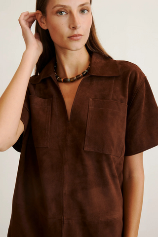 Tabby Dress, Chocolate