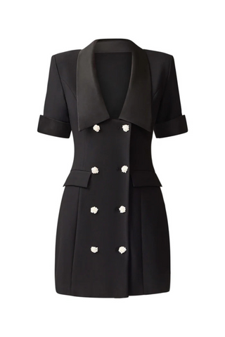 Ruby Blazer Dress, Black