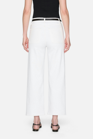 The Modern Pocket Wide Jean, White