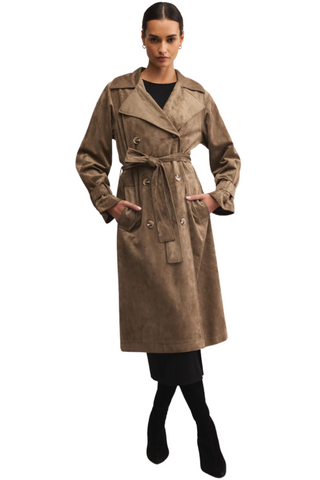 Dorian Suede Trench Coat, Retreat