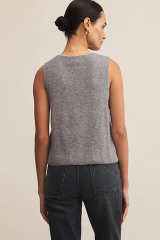 Bryce Sweater Vest, Medium Heather Grey