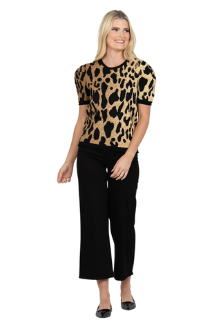 Crewneck Knit, Lady Leopard