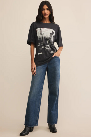 Big Apple City Tee, Black Sand