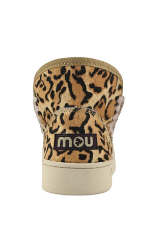 Eskimo Sneaker Bootie, Big Leopard Sand
