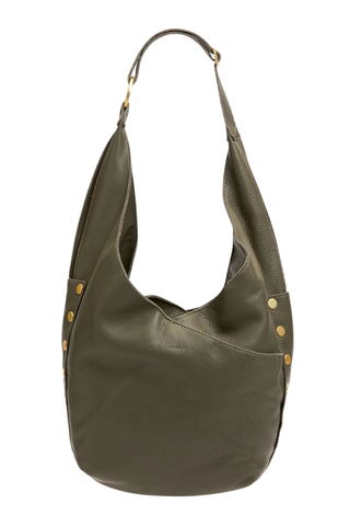Tom Zip Handbag, Olive/Gold