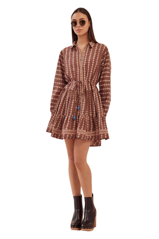 Tula Mini Dress, Aara Espresso