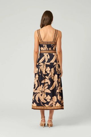 Kora Dress, Navy/Khaki