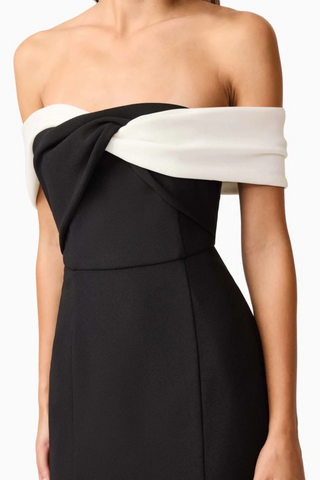 Ruby Gown, Black/White