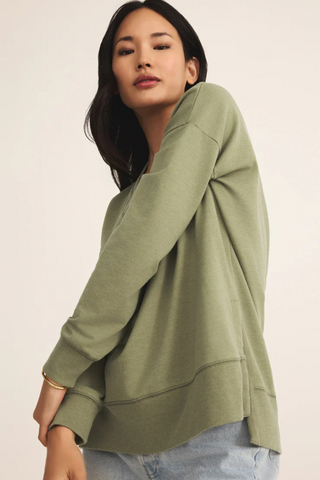 Modern V-Neck Weekender, Avocado