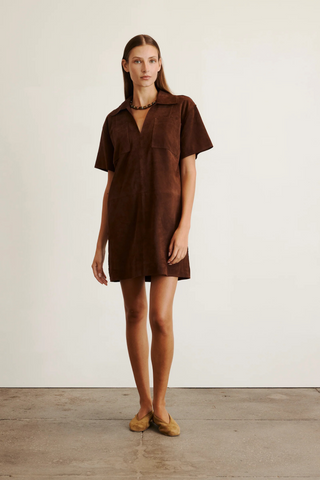 Tabby Dress, Chocolate