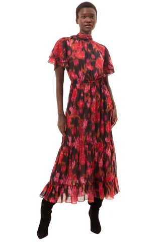 Safiya Dress, Blur Flora