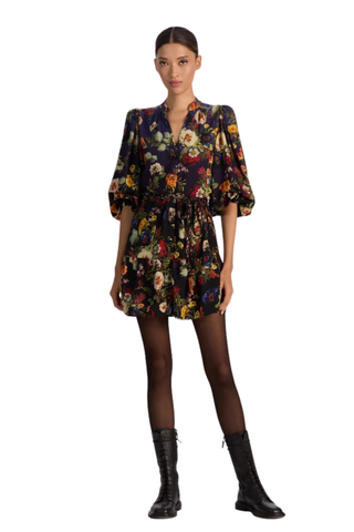 Antonette Mini Dress, Magic Garden