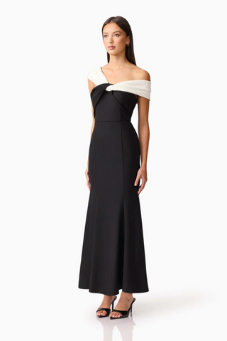 Ruby Gown, Black/White