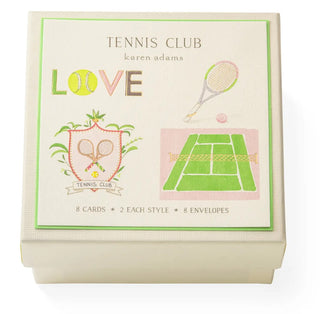 Tennis Club Note Card Box