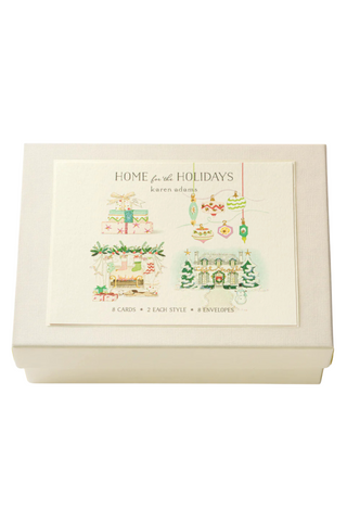 Home for the Holidays Note Card Box