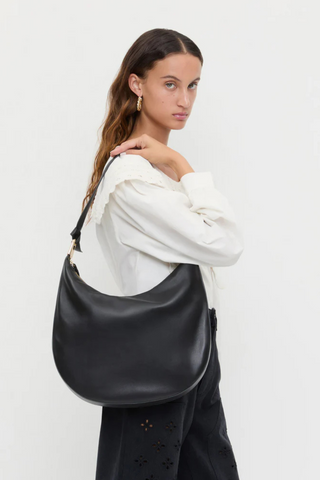 Morgan Handbag, Black/Gold