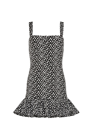Mellie Skort Romper, Black/White