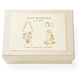 Just Married Note Card Box
