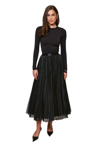 Roma Skirt, Black Sparkle