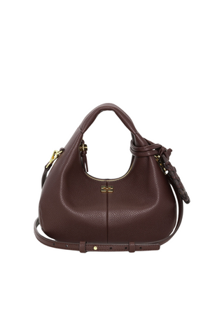 Hobo Mini Grained Bag, Chicory Coffee