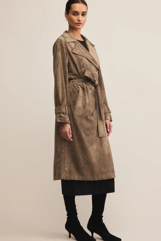 Dorian Suede Trench Coat, Retreat
