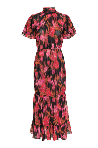 Safiya Dress, Blur Flora