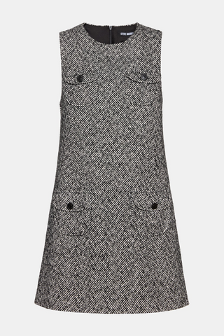 Louie Dress, Black/White