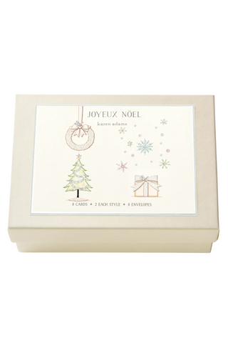 Joyeux Noel Note Card Box