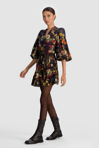 Antonette Mini Dress, Magic Garden