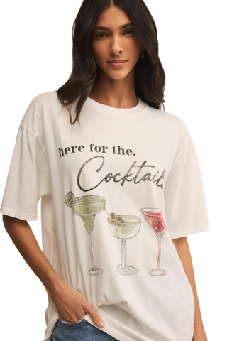 Cocktails City Tee, Sea Salt