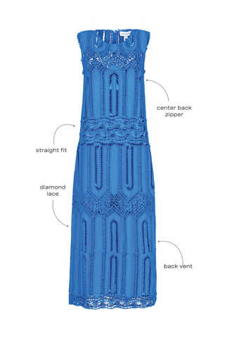 Stowe Dress, French Blue