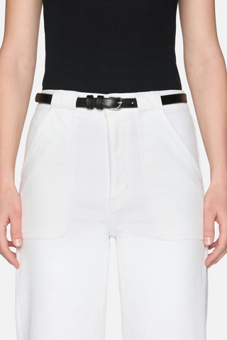 The Modern Pocket Wide Jean, White