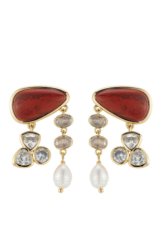 Arlet Earrings, Red