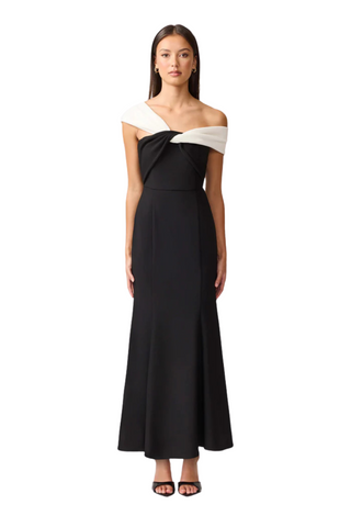Ruby Gown, Black/White