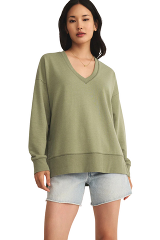 Modern V-Neck Weekender, Avocado