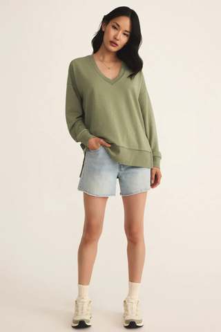 Modern V-Neck Weekender, Avocado