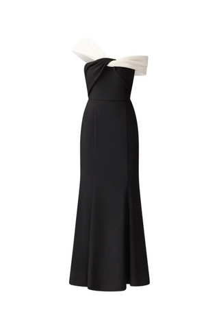 Ruby Gown, Black/White