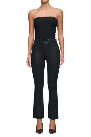 Bridget Boot Crop Jean, Black Coated