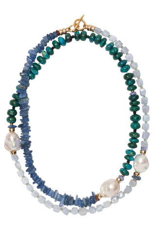 Cabana Necklace, Peacock