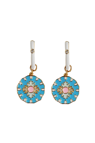 Capri Statement Earrings, Blue