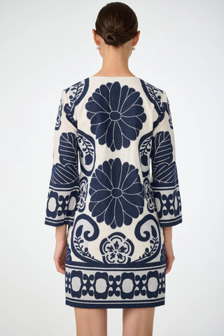 Amy Dress, Sumi Blue/Whitewash