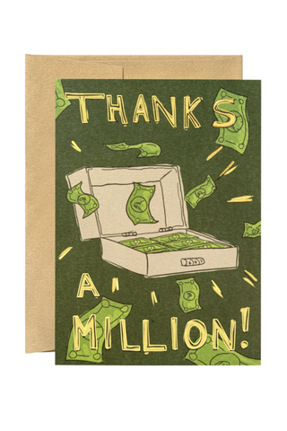 Thanks A Million Greeting Card
