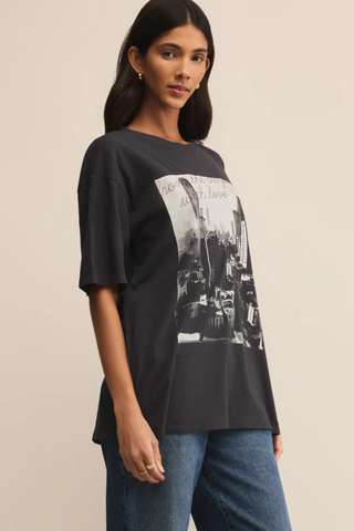 Big Apple City Tee, Black Sand