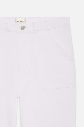 The Modern Pocket Wide Jean, White