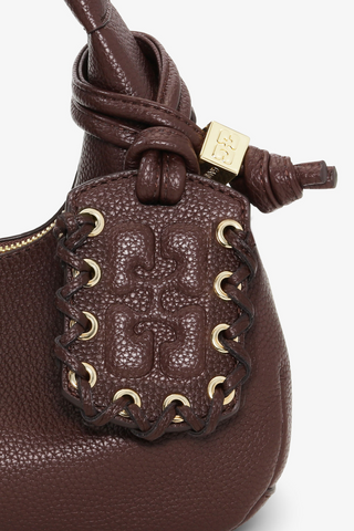 Hobo Mini Grained Bag, Chicory Coffee