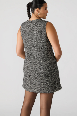Louie Dress, Black/White