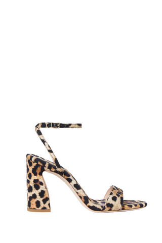 Malia Heeled Sandal, Leopard