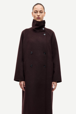 Sahanne Coat, Black Coffee