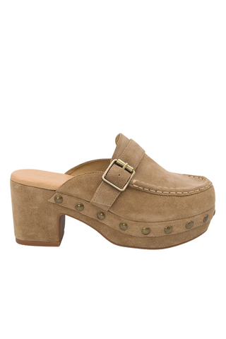 Genni Clog, Camel Suede