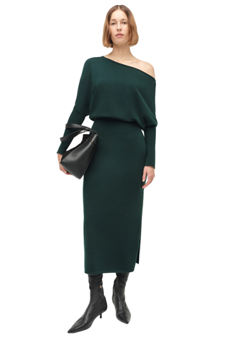 Janese Midi Dress, Emerald